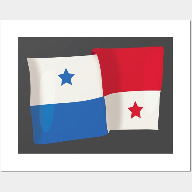 Panama Flag Wall Art by nickemporium1